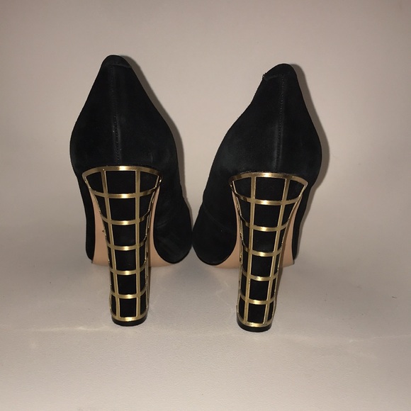 Brian Atwood Suede Pumps - Picture 4 of 6